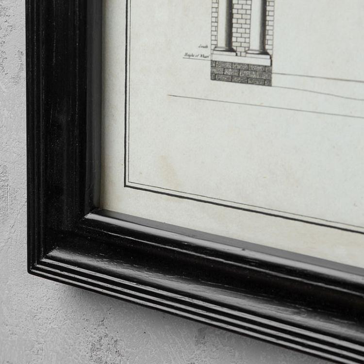 Картина-принт Лондонский мост со светлым фоном, S Architectural London Bridge Natural Small