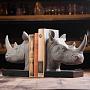Набор из 2-х держателей для книг Bookend Rhino Heads