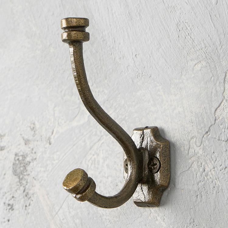 Двухрожковый чугунный крючок Симпл Simple Cast Iron Hook