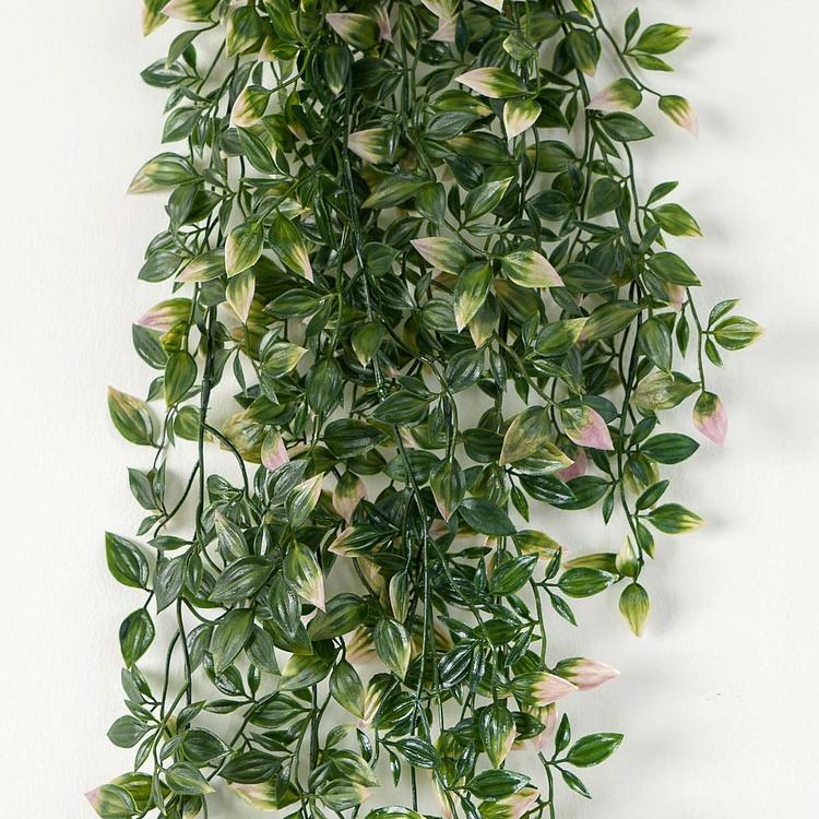 Искусственная традесканция зелёная с розовым Tradescantia Green With Pink 100 cm