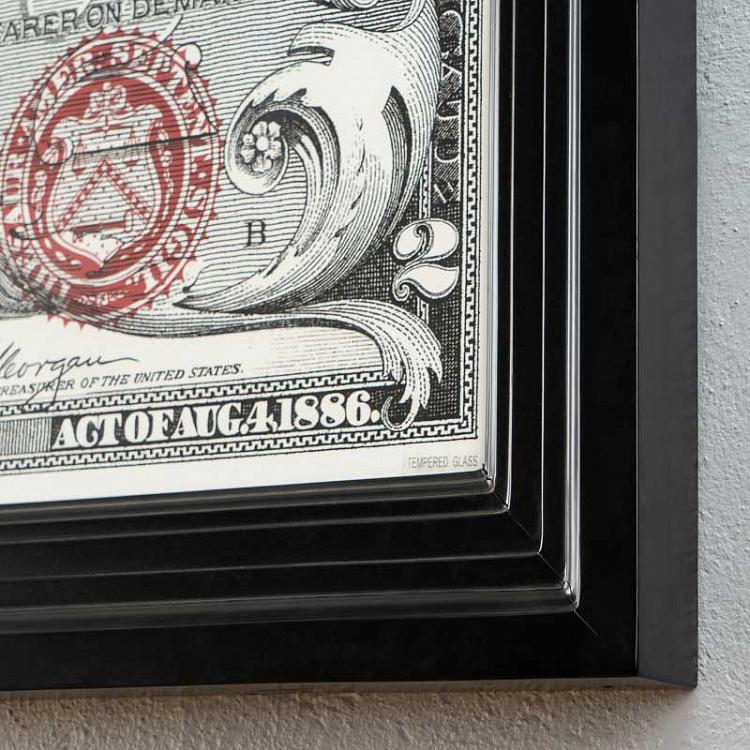 Картина-принт Серебряный сертификат Науки Silver Certificate Science Art