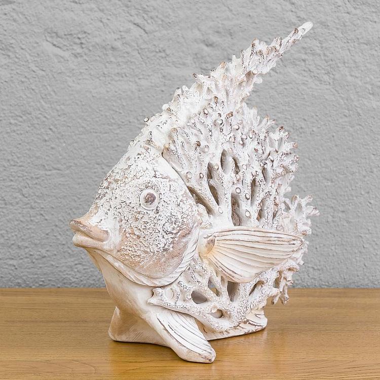 Статуэтка коралловая Рыба-ангел Coral Look Angelfish White