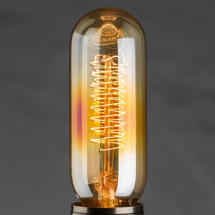 Лампа накаливания Эдисон Трубка Винт E27 60 Вт, золотая колба Edison Tube Gold Screw E27 60W
