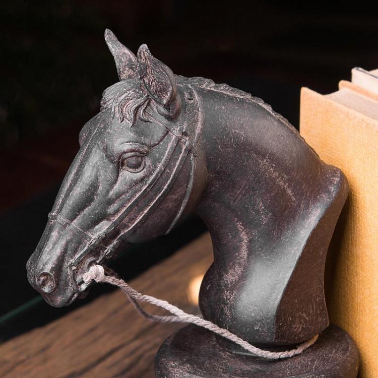 Набор из двух держателей для книг Кони 1 Bookend Horse Heads 1