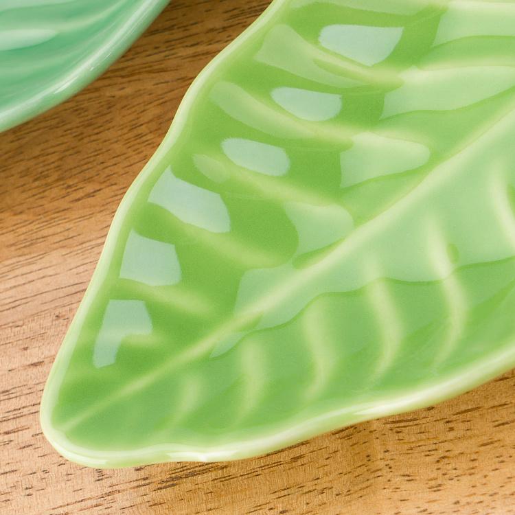Набор из двух сервировочных блюд Пачи листья Set Of 2 Pachy Leaf Plates
