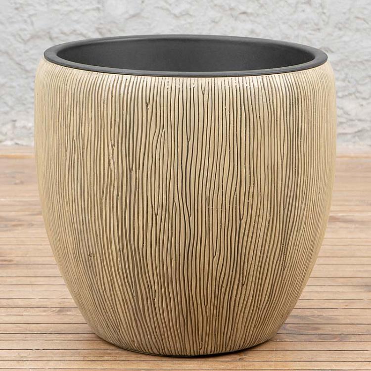 Кашпо-чаша Эффектори Вау песочное, L Effectory Wow Bowl Pot Sand Dune Large