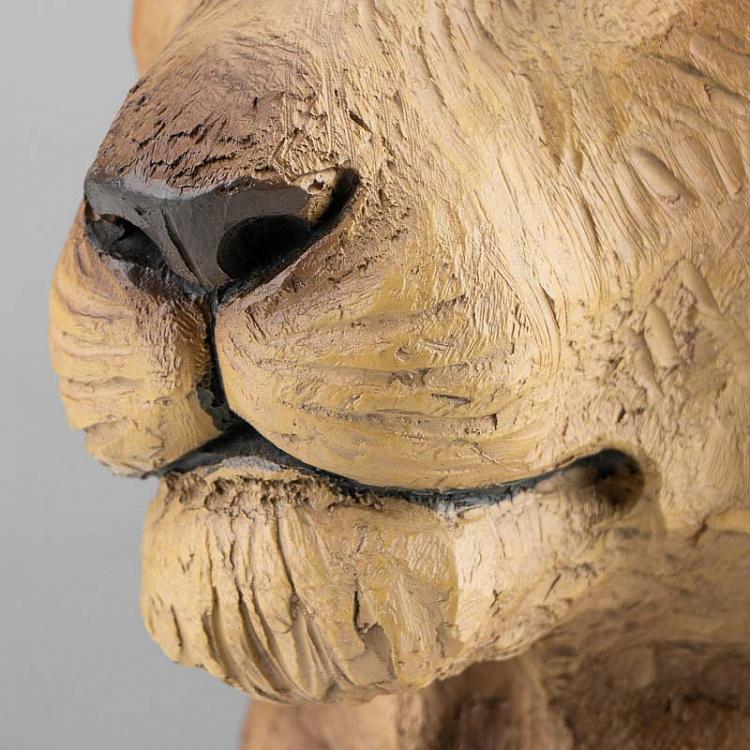 Статуэтка на подставке Голова львицы Lioness Head On Stand