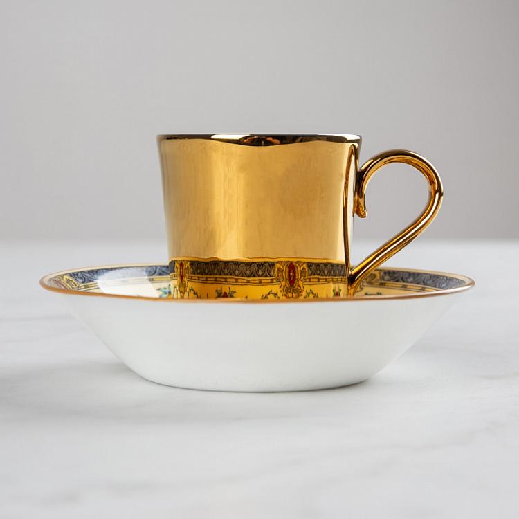 Кофейная пара Reflect Wedgwood золото Reflect Minton 1 Gold