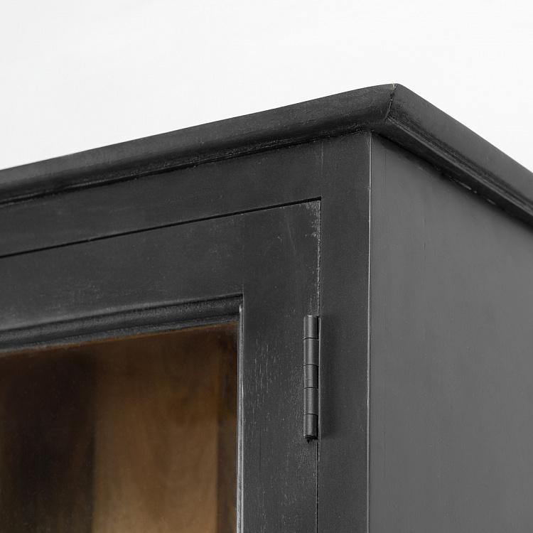 Сервант с деревянными дверцами Орьяк Auriac Glass Cabinet With Wooden Doors