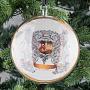 Ёлочная игрушка Medallion With Coat Of Arms White 12 cm