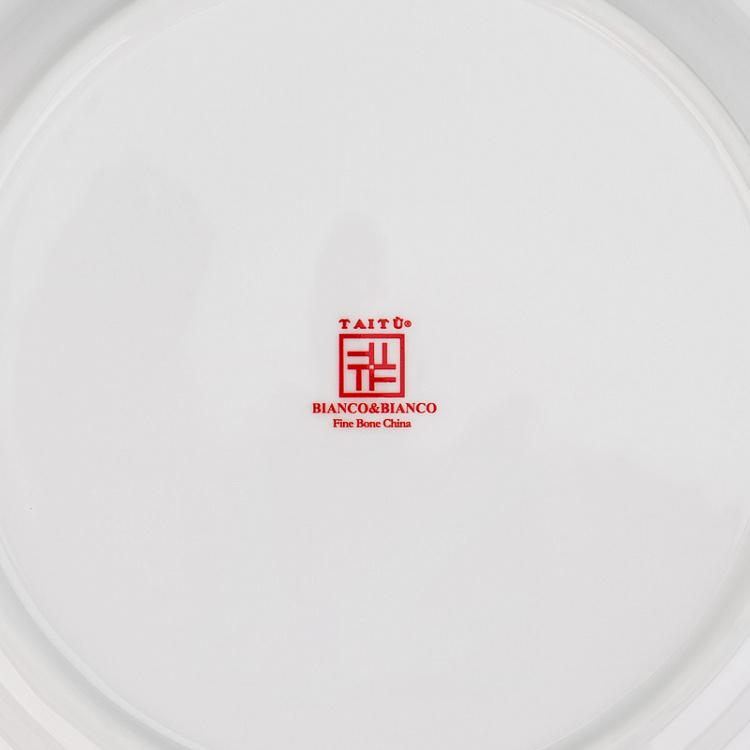 Обеденная тарелка Белое на Белом Bianco And Bianco Dining Plate