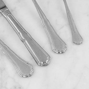 Набор из 126-ти столовых приборов Set Of 126 Cutlery Pieces Settecento Stone Washed Wooden Box