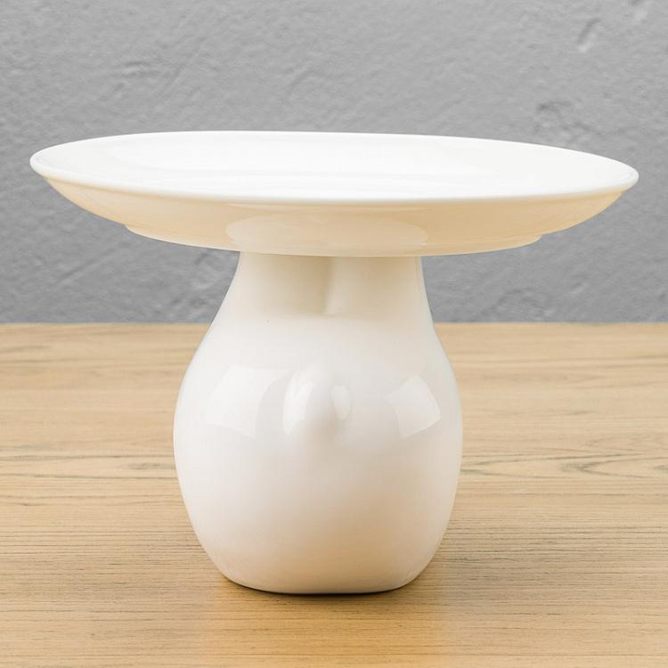 Сервировочная подставка-тортовница Медведь, M Decorative Plate Bear Medium