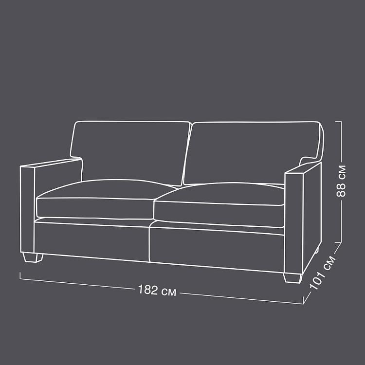Раскладной двухместный кожаный диван-кровать Виконт Уильям Viscount William 2 Sleeper Leather