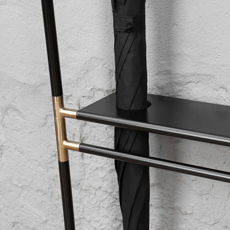 Чёрная напольная вешалка для одежды Лин Он Ми Lean On Me Clothes Rack Black