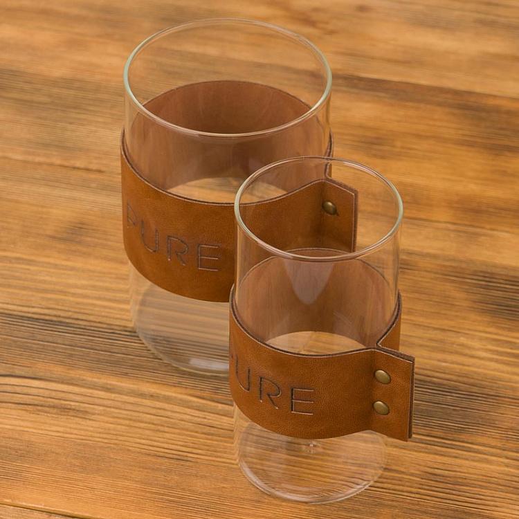 Набор из 2 цилиндрических мини-ваз-солифлоров Set Of 2 Cylindrical Glass Soliflores