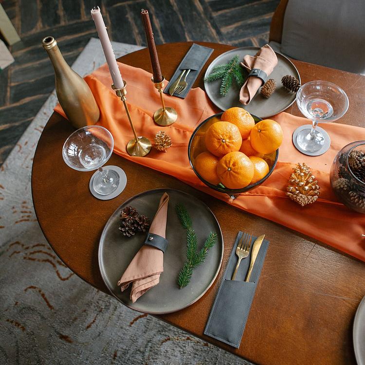 Набор из двух колец для салфеток Смоки Set Of 2 Napkin Rings Smoky