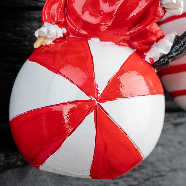 Набор из двух ёлочных игрушек Клоуны на шарах Set Of 2 Christmas Clown Balls 12 cm