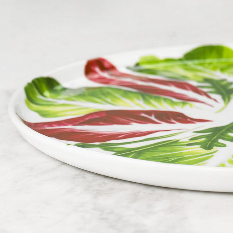 Сервировочная тарелка Средиземноморская диета Листья салата Dieta Mediterranea Insalate Serving Plate