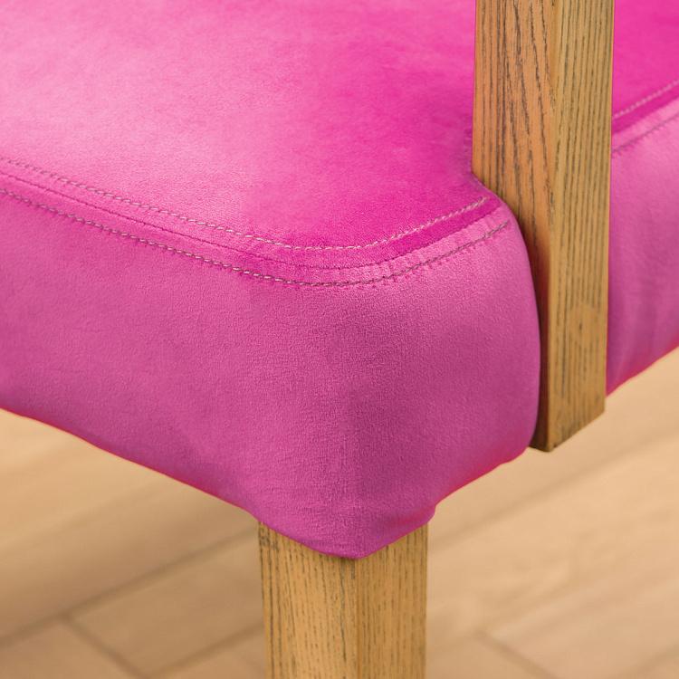 Стул Мами с подлокотниками, светлые ножки Mami Dining Chair With Arms, Oak Brown