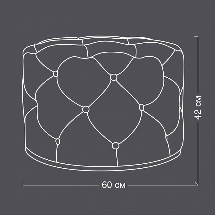 Круглый пуфик Лорд Дигсби, S Lord Digsby Footstool Round Small