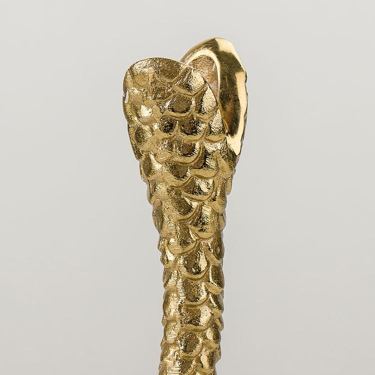 Золотой подсвечник Змея Snake Candle Holder Gold