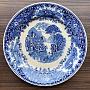 Винтажная тарелка Vintage Plate Blue White Large 3