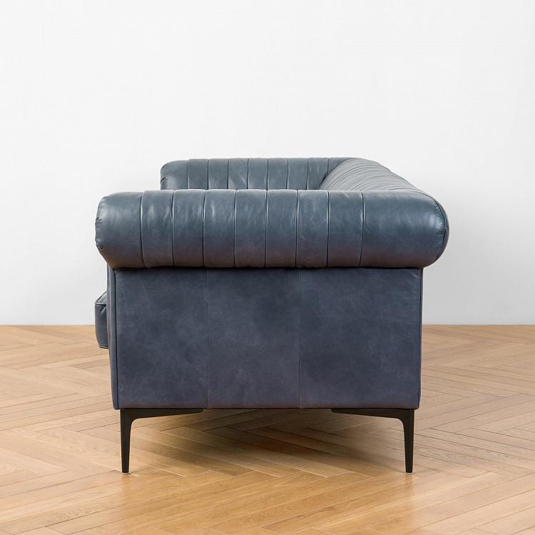 Трёхместный диван Вена Vienna 3 Seater, Black Matt Metal RM