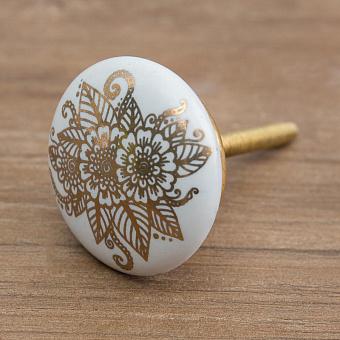 Golden Flowers 2 Knob