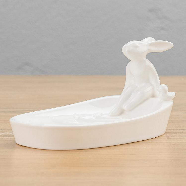 Мыльница с кроликом и уточкой Rabbit And Duck Soap Dish