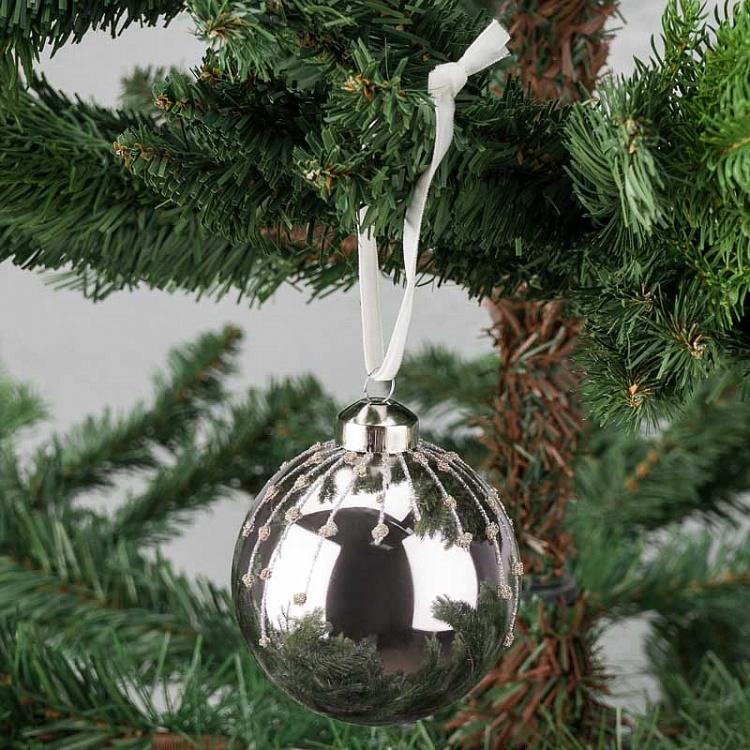 Ёлочная игрушка Сиреневый шар Ball Lilac 8 cm