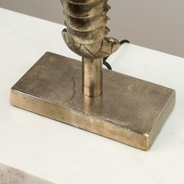 Настольная лампа с абажуром Лобстер Lobster Table Lamp Silver With Shade