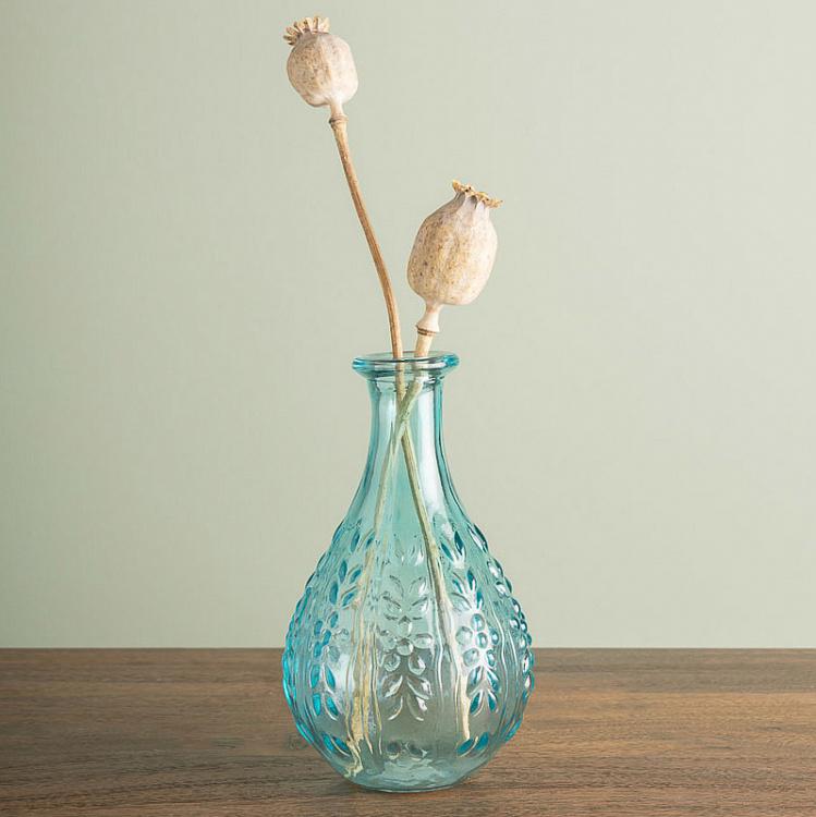 Голубая мини-ваза Вьюнок Liseron Vase Blue Small
