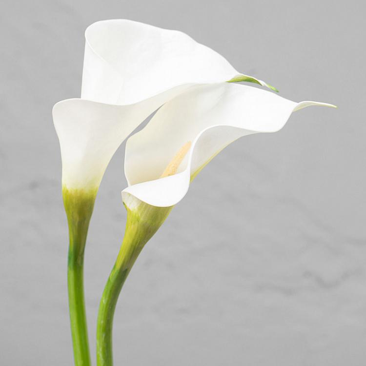 Искусственная калла белая, L Calla White Large 83 cm