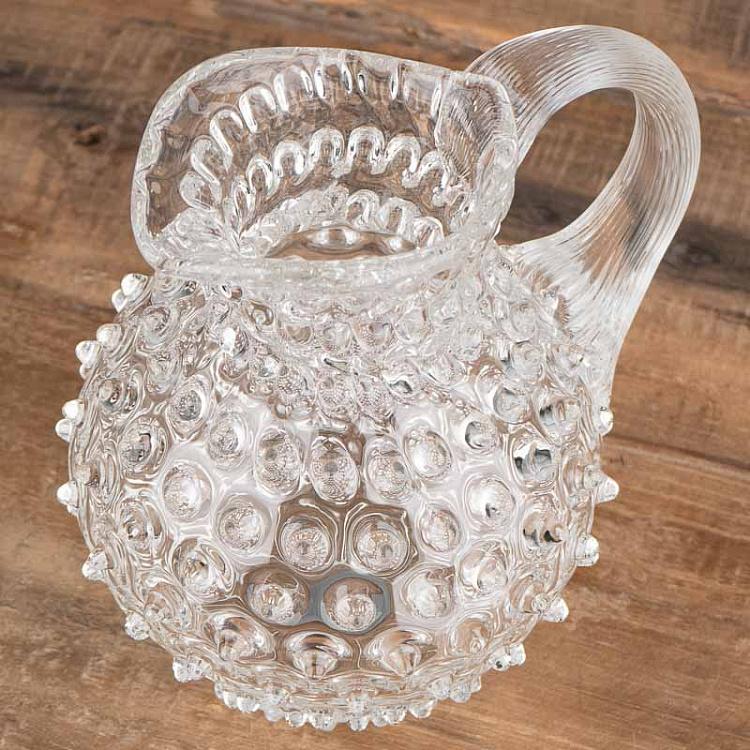 Прозрачный кувшин Диамант, M Pitcher Hobnail Clear Medium