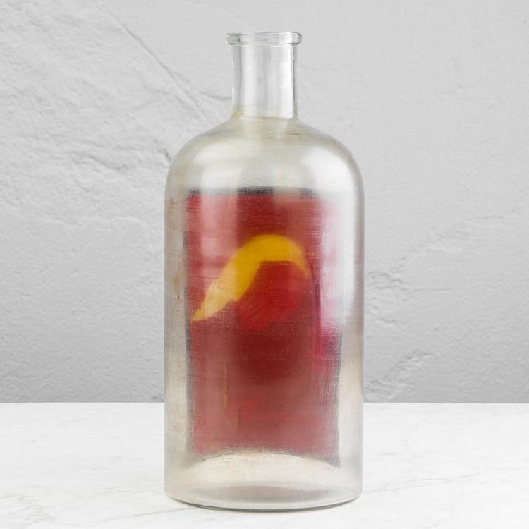 Бутыль с ручной росписью Латте ди Веккья Handpainted Glass Bottle Latte Di Vecchia