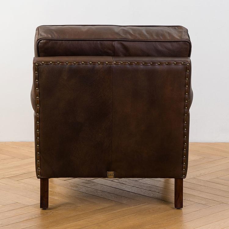 Кресло Джон, красно-коричневые ножки John Armchair, Red Brown Wood D