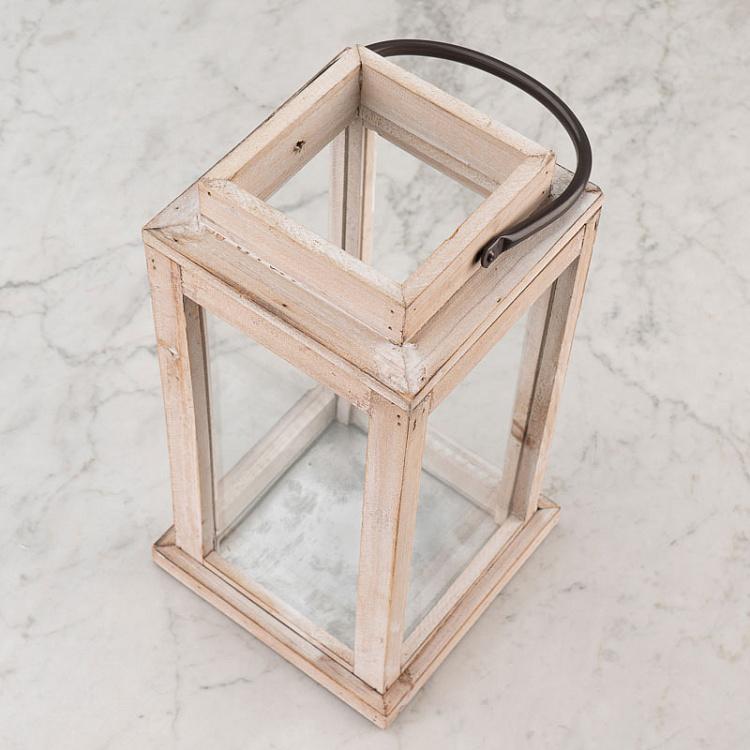 Набор из двух подсвечников Род-Айленд Set Of 2 Lanterns Rhode Island White Brushed