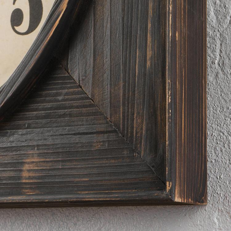 Овальные настенные часы в прямоугольной раме Эпсли Хаус Apsley House Oval Clock In Rectangular Frame