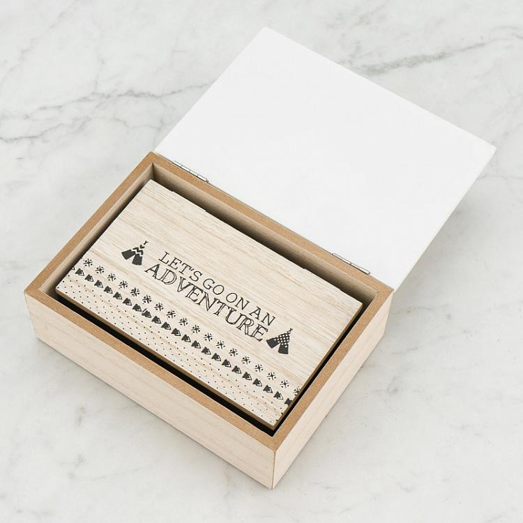Набор из двух деревянных шкатулок Моё прекрасное приключение Set Of 2 Wooden Boxes My Beautiful Adventure