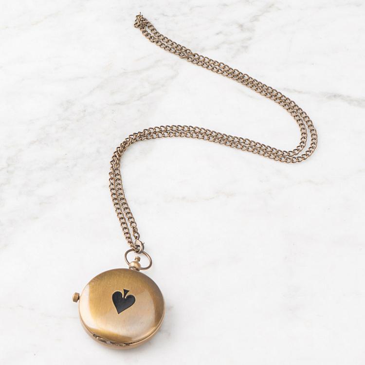 Карманные часы с цепочкой Туз Ace Pocket Clock With Chain