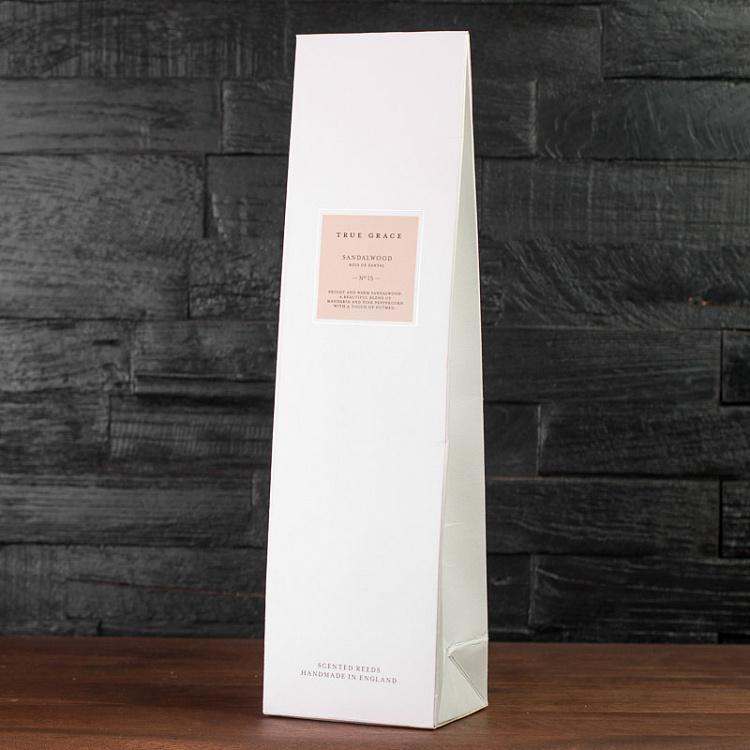 Аромадиффузор набор (палочки, жидкость в бутылочке) Сандаловое дерево, 200 мл  Small Reed Diffuser Sandalwood 200 ml