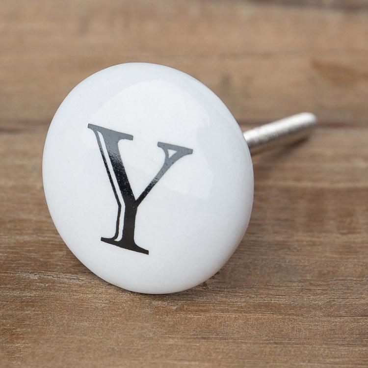 Мебельная ручка-кнопка Алфавит Y Alphabet Knob Y