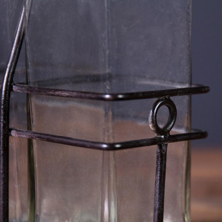 Набор из двух бутылок для масла и уксуса Бруклин состаренный металл Set Of 2 Brooklyn Oil And Vinegar Antic