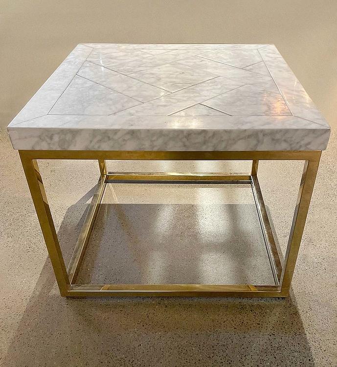 Мраморный прикроватный столик Версаль дисконт Versailles Marble Lamp Table discount