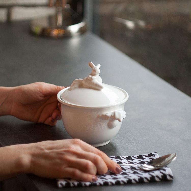 Супница с крышкой Кролик-везунчик Lucky Rabbit Soup Bowl With Lid