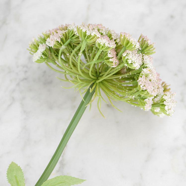 Искусственный цветок Анна Королевская бело-розовая, S Anna Royal Branch White Rose 62 cm