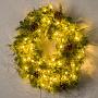 Новогодний венок 100 Led Pinecone Wreath Green 76 cm