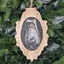 Новогодняя подвеска Wooden Pendant Lady Cat 23 cm