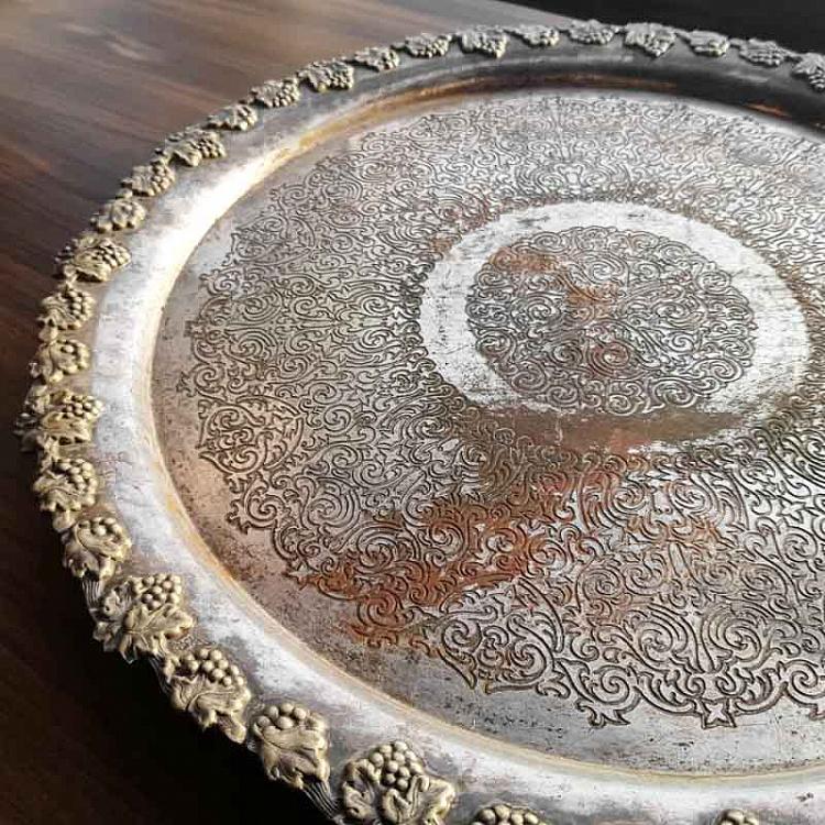 Винтажный серебряный поднос 15 Vintage Old Silver Plate 15